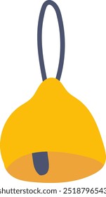 Campana decorativa en la Ilustración vectorial colgante