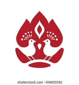 Decorative birds icon.