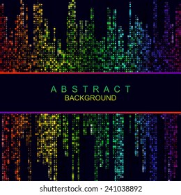Decorative black abstract background for your design