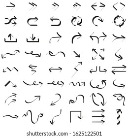 Decorative black arrow vector collection set icons