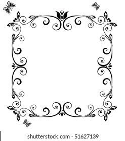 Decorative black frame