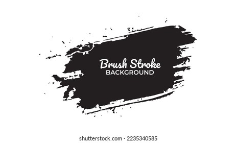 
Decorative black modern grunge brush stroke design vector illustration