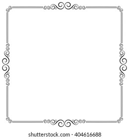 Decorative black square frame.