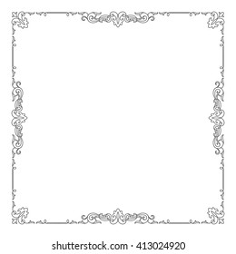 Decorative black square frame.