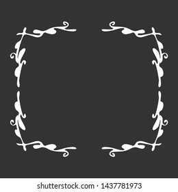 Decorative black and white frame for your design.