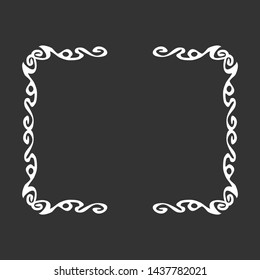 Decorative black and white frame for your design.