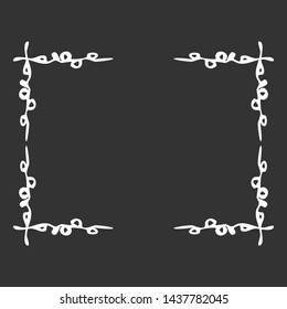 Decorative black and white frame for your design.