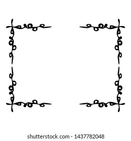 Decorative black and white frame for your design.