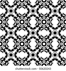 design vetorial decorativo em preto-e-branco