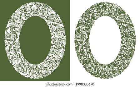 Decorative blank classic style border vector vintage design, floral frame made of leaves and flowers, luxury beautiful background, invitation or greeting card with place for text.