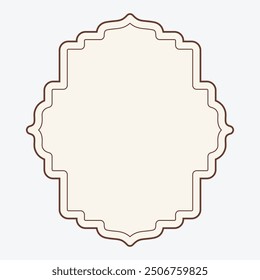 A decorative blank frame with an ornate border design.