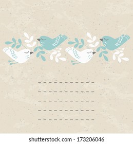 Decorative blooming elements for cards, banners, banners, arts