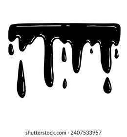 Decorative blot, splashes. Vector graphics.