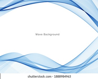 Decorative blue abstract wave background