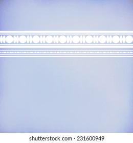 Decorative blue background with horizontal  ornament