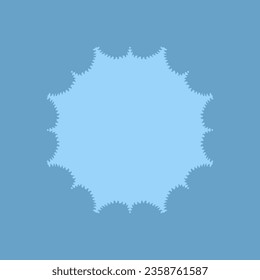 Fondo azul decorativo con motivos ornamentales redondos. Diseño de plantilla de tarjeta. Ilustración vectorial.