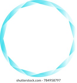 Decorative blue circle, camera objective