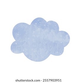 Decorative blue clouds. Vector graphics.