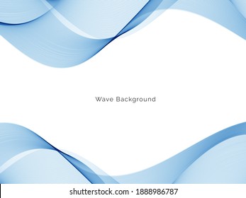 Decorative blue pattern wavy background