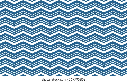 Decorative blue textile chevron pattern background