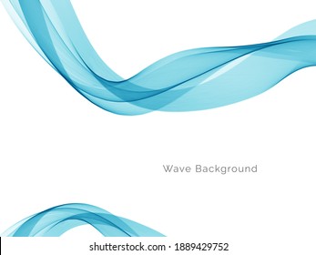 Abstrakter Hintergrund der dekorativen blauen Welle