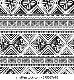 Set Tribal Geometric Ethnic Pattern Ikat Stock Vector (Royalty Free ...