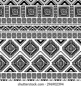 Mano antigua de Boho decorativa dibuja un patrón étnico sin problemas