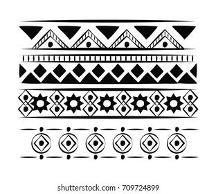 Decorative boho pattern background