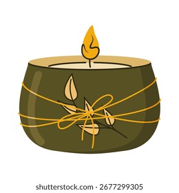 Vela de ardor aromaterapia decorativa com aroma e erva
