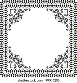 decorative bookplate frame