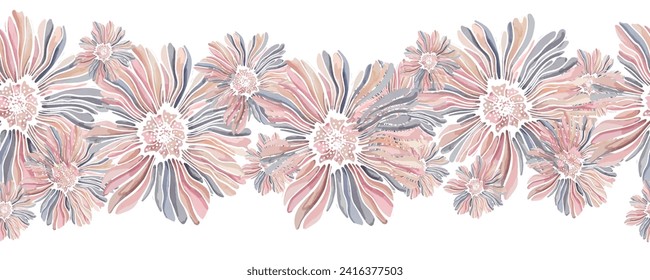En un fondo blanco se resalta un borde decorativo de ramas. Un patrón de hojas. Ilustración vectorial. Por la naturaleza, el medio ambiente y el diseño. Plantas dibujadas a mano, marco para una postal.