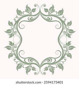 a decorative border design featuring intricate flower