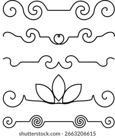 Elemento de borda decorativo elemento de design de vetor