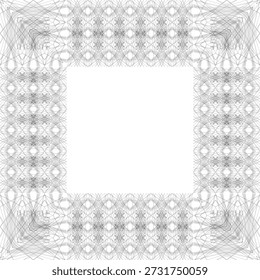 Marco de borde decorativo, tarjeta, cubierta, fondo moderno lineal, patrón de líneas geométricas creativas, ornamento, decoración de Vector original