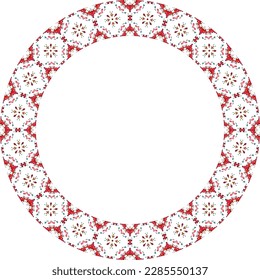 Decorative border frame. Elegant element for design in Eastern style, place for text. Floral golden border. Lace illustration for invitations and greeting cards.