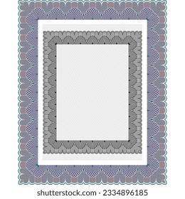 Decorative Border -Frame - Multi Purpose with 1 Black Version - Vintage Floral Art - Classic Page Border or For Certificates