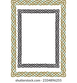 Decorative Border -Frame - Multi Purpose with 1 Black Version - Vintage Floral Art - Classic Page Border or For Certificates