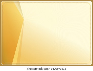 Decorative border and frame template in square shape, vintage frame design for certificate, diploma, voucher and greeting card