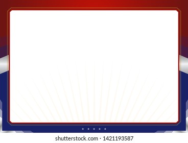 Decorative border and frame template in square shape, vintage frame design for certificate, diploma, voucher and greeting card