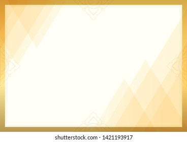 Decorative border and frame template in square shape, vintage frame design for certificate, diploma, voucher and greeting card