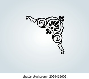 Decorative border for frames or abstract photographs in illustration