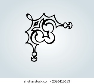 Borde decorativo para marcos o fotografías abstractas en ilustración