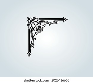 Decorative border for frames or abstract photographs in illustration
