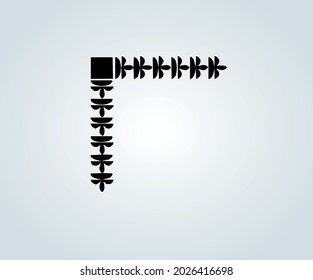 Borde decorativo para marcos o fotografías abstractas en ilustración