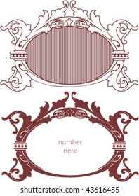 Decorative border, template