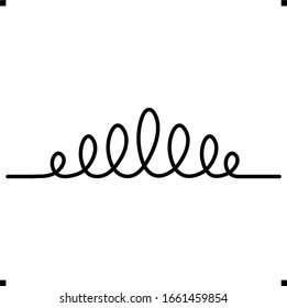 Decorative border text divider for logo design 