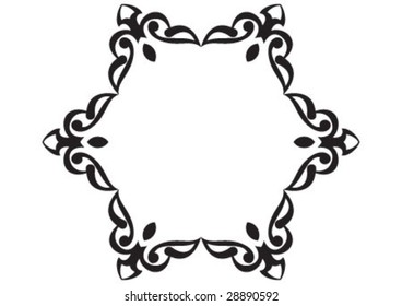 Decorative border and very nice texture design
