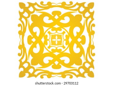 Decorative border and very nice texture design