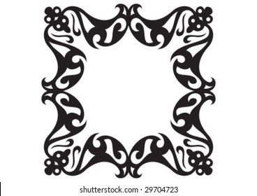 Decorative border and very nice texture design