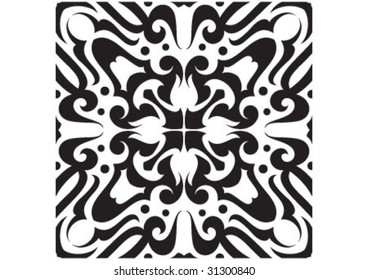 Decorative border and very nice texture design
